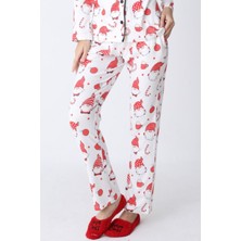 Obje Kadın Şapka Desen Pijama Altı