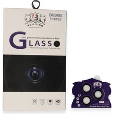 Mossem Iphone 14 Pro Max Bilvis Titan Kamera Lens - Derin Mor