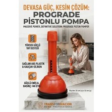 TeknoKapsül Prograde Pistonlu 14X Lavabo Gider Açıcı Pompa 716627
