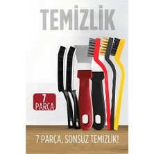 TeknoKapsül 7 Parça Çok Amaçlı Temizlik Spatula Fırça Seti 722477