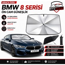 OtoÇizgi Bmw 8 Serisi Şemsiye Tip Ön Cam Güneşliği Katlanabilir Uv Korumalı Araç Cam Güneşlik
