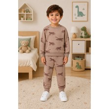 Monox Unisex Şardonlu ( Içi Polarlı ) Baskılı 3 Iplik Takım