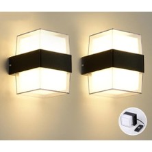 Dora Shopping Duvar Lambası Modern LED Işık 12W 3200K Gün Işığı Su Geçirmez Duvar Aplik Içdış Mekan Aydın