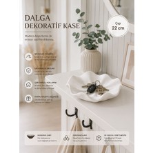 Emas Design Wavenest Dalga Dekoratif Kase – Anahtarlık ve Takı Düzenleyici (22 Cm)