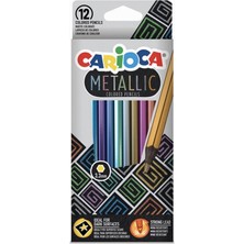 TeknoKapsül Carioca 12 Renk Metalik Kuru Boya Seti
