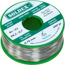 TeknoKapsül Soldex 0.75 mm 200 gr Kurşunsuz Lehim Teli