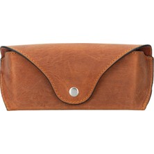 BloominBag Capri Saddle Brown Hakiki Deri Gözlük Kılıfı