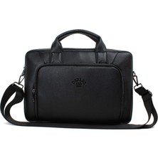Dora Shopping Deri,se Club 1993 Unisex, Dosya Tablet Notebook Çantası, 14 Inç Laptop ve Evrak Çantası (Siyah)