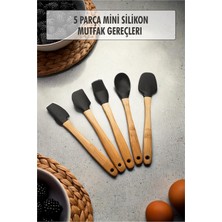 TeknoKapsül 5 Parça Bambu Saplı Mini Supatula Seti