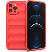 Uravas Store Iphone 12 Pro Max Kılıf Optimum Silikon - Kırmızı
