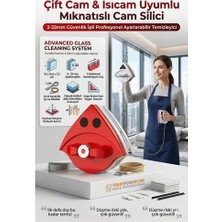 TeknoKapsül Ayarlanabilir Mıknatıslı Cam Silici, 3-32MM Çift Cam & Isıcam Güvenlik Ipli Profesyonel Temi