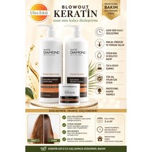 White Diamond Blowout Keratin Profesyonel saç bakım seti ultra etkili düzleştirici&canlandırıcı
