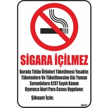 Ferizli Reklam Sigara Içmek Yasaktır Iş Güvenliği Levhaları – Uyarı ve Ikaz Tabelaları (25×35, 35×50, 50×70 Cm)