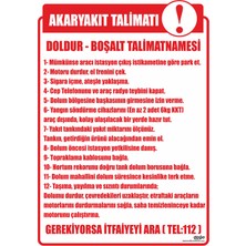 Ferizli Reklam Akaryakıt Dolum Talimatı Iş Güvenliği Levhaları – Uyarı ve Ikaz Tabelaları (25×35, 35×50, 50×70 Cm)