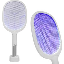 TeknoKapsül Asonic AS-A25 1200MAH 3000V Çıkış Uv Işıklı Şarjli Masaüstü Raket Sinek Öldürücü