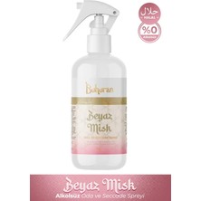 Buhuran Beyaz Misk Oda ve Seccade Spreyi Alkol Içermeyen Helal Sertifikalı Saf Esans Kumaş Kokusu 250ML