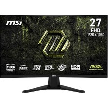 MSI Msı Mag 274CF E20 27″ 200Hz 0.5ms Fhd Rapid Va 1500R Curved Freesync Premium Gaming Monitör