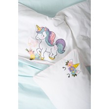 Cotton Box Punch Nakışlı Bebek Nevresim Takimi Dolly Mint