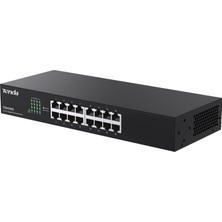 TeknoKapsül Tenda TEG1016D 16 Port 10/100/1000 Mbps Gigabit Rack-Mount Switch Metal Kasa