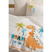 Cotton Box Punch Nakışlı Bebek Nevresim Takimi Kiddo Krem