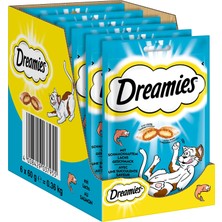 TeknoKapsül Dreamies Somonlu Ödül 60 G x 6 Adet, 1 Kutu