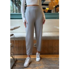 Lune Store Kadın Krep Kumaş Balon Pantolon