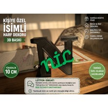Kişiye Özel Isimli Harf Dekoru | 3D Baskı Masa ve Duvar Dekoru | Bebek & Çocuk Odası Hediyesi