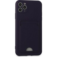 Aydogan's Ayd Apple Iphone 11 Pro Max Kılıf Kelvin Kartvizitli Silikon - Derin Mor