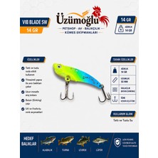 Üzümoğlu Lion Fishing Vıb Blade Sw 14 gr Vibrasyon Sahte Balık – 55 mm Batan (Sinking) – Uv Fosforlu – Tatlı ve Tuzlu Su Uyumlu