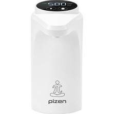 Pizen Flow Şarjlı Otomatik Damacana Su Pompası Tds Ölçer 250ML 500ML 1l 2l Ölçü Özellikli Beyaz