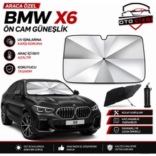 OtoÇizgi Bmw Şemsiye Tip Ön Cam Güneşliği Katlanabilir Uv Korumalı Araç Cam Güneşlik