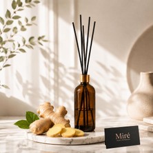 MumvemuM Premium Seri Zencefil Çubuklu Oda Kokusu - Amber Şişe 100 ml