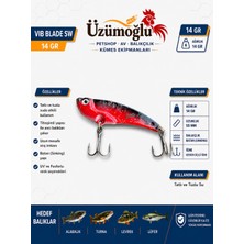 Üzümoğlu Lion Fishing Vıb Blade Sw 14 gr Vibrasyon Sahte Balık – 55 mm Batan (Sinking) – Uv Fosforlu – Tatlı ve Tuzlu Su Için