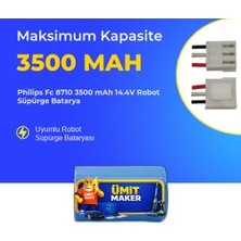 Ümit Maker Philips Fc 8710 3500 Mah 14.4V Robot Süpürge Batarya