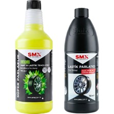 Neon Jant & Lastik Temizleyici 750 Ml.+ Lastik Parlatıcı 750 Ml+ Lastik Süngeri