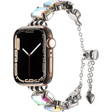 Techno Guru Apple Watch 38MM KRD115 Renkli Taş Tasarımlı Kordon