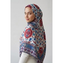 İpekçe Ipekçe Eşarp Ip Rayon 100*100 Desenli - Lacivert