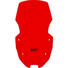 Gp Kompozit Sym Adx 125 2023-2025 Uyumlu Kısa Ön Cam Kırmızı 56 cm