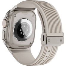 Techno Guru Apple Watch Ultra 49MM KRD113 Spor Görünümlü Silikon Kordon