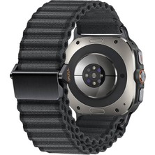 Techno Guru ​​samsung Galaxy Watch Ultra 47MM Kordon KRD120 Naylon Kumaş Hasır Örgülü Kordon