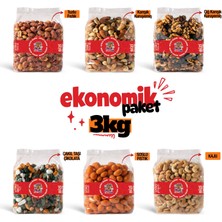 ÇITLAT ÇEREZ SHOP Ekonomik Paket 3 kg (6 Çeşit Karışık Kuruyemiş Seti)