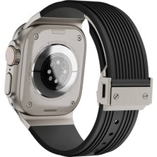 Techno Guru Apple Watch 44MM KRD113 Spor Görünümlü Silikon Kordon
