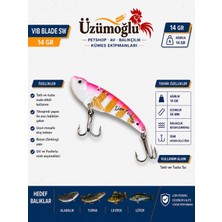 Üzümoğlu Lion Fishing Vıb Blade Sw 14 gr Vibrasyon Sahte Balık – 55 mm Batan (Sinking) – Uv Fosforlu – Tatlı ve Tuzlu Su Uyumlu