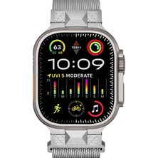 Techno Guru Apple Watch Ultra 49MM KRD107 Metal Hasır Kordon