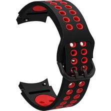 Techno Guru Galaxy Watch 4 Classic 42MM Delikli Suya Dayanıklı Silikon Kordon KRD02