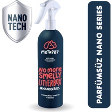 Metapet Parfümsüz Nano Kedi Kumu Koku Giderici, Doğal Ve Kokusuz/naturel Kedi Tuvaleti Için Sprey, 400 ml
