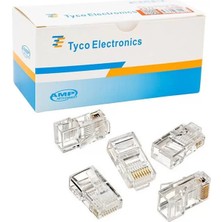 EstoreBox RJ45 Cat5 -Cat6 Uç 8P8C Soket (100'LÜ)