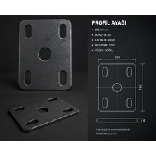 Panel Çit Flanş 10CM x 14CM 10 Adet