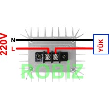 220V 5000W Dimmer Scr Ac Motor Hız Devir Kontrol Elektrikli Fırın Rezistans Su Isıtıcı Lamba