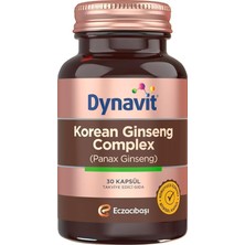 Korean Ginseng Complex (Panax Ginseng) 30 Bitkisel Kapsül - Panax Ginseng, Ginkgo Biloba, L-Arjinin